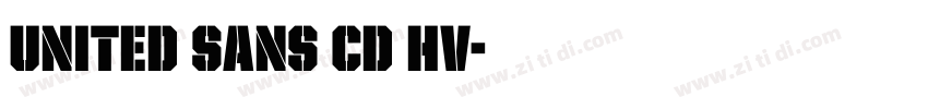 United Sans Cd Hv字体转换